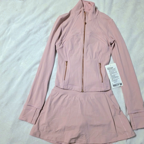 Nwt Lululemon Define Cropped Jacket Pink Haze / Rose Gold Pink Zip-Up Jacket 4 - Picture 3 of 9